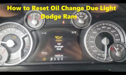 How to Reset the Dodge RAM 1500, 2500, and 3500 Oil Life Service Reminder