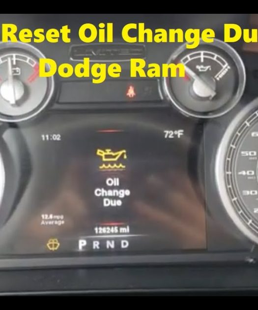 How to Reset the Dodge RAM 1500, 2500, and 3500 Oil Life Service Reminder