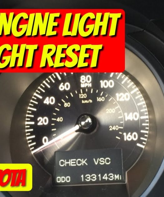 Toyota / Lexus “VSC Off” & “Check Engine” Lights On￼